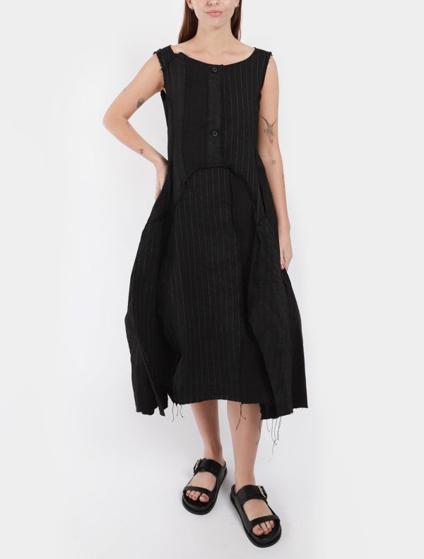 Pinstripe Sleeveless Dress